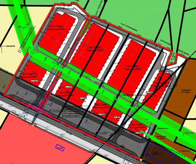 Teren in zona comerciala | Vama Pitesti |  S: 50.000 mp | Deschidere 270m | Auto - 2