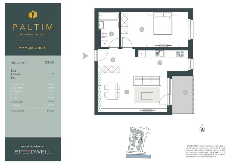 Apartament 2 camere, Zona Centrala - 1