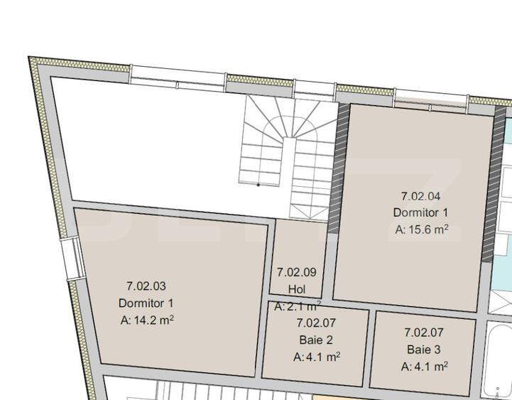 Apartament 3 camere 3 Bai 2 Nivele, 93 mp, Terasa 36 mp, Imobil Nou - 3