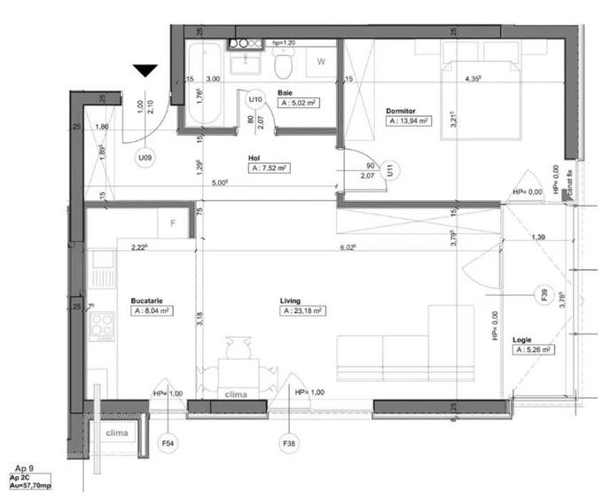 APARTAMENT CU 2 CAMERE IN COMPLEX NORD ONE-MALL la 187.000 euro - 5