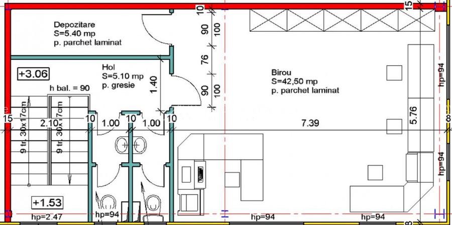 Hala de inchiriat | 440 mp utili | teren 880 mp | Floresti - 4