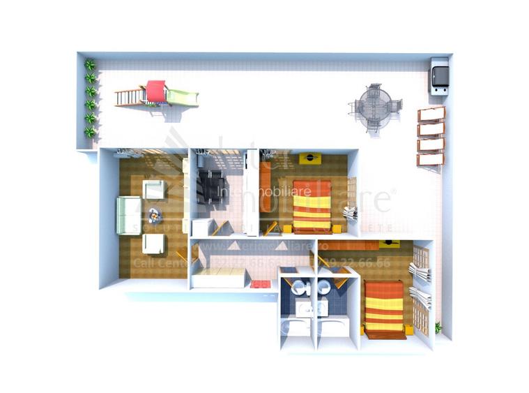 Penthouse cu 3 camere si terasa Platou Galata Cod 157245 - 6