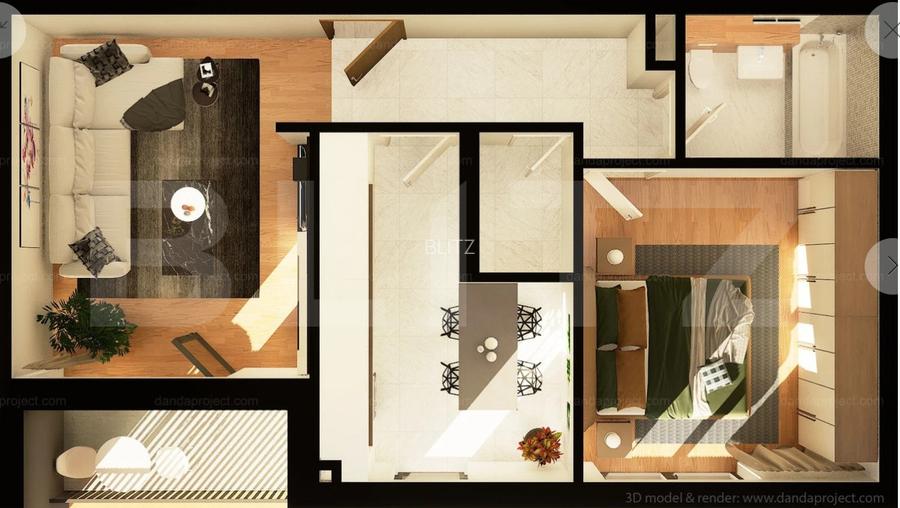 COMISION 0! Apartament 2 camere decomandate, 55mp, zona Iulius Mall - 4