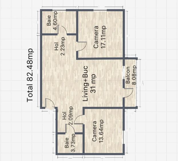 Apartament 3 camere mobilat complet + parcare/Complex Omnix Voluntari - 12