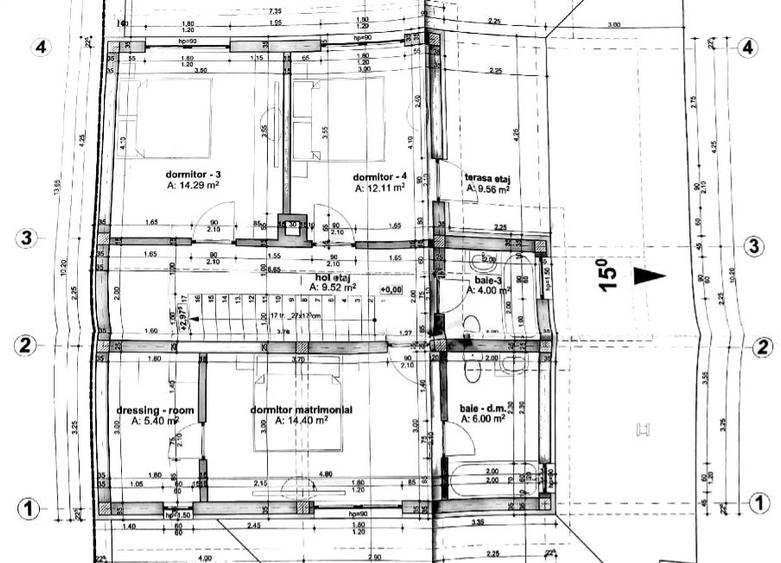 Braytim casa parter (3cam) + casa P+1E rosu (5cam) - teren 1942 mp - 19