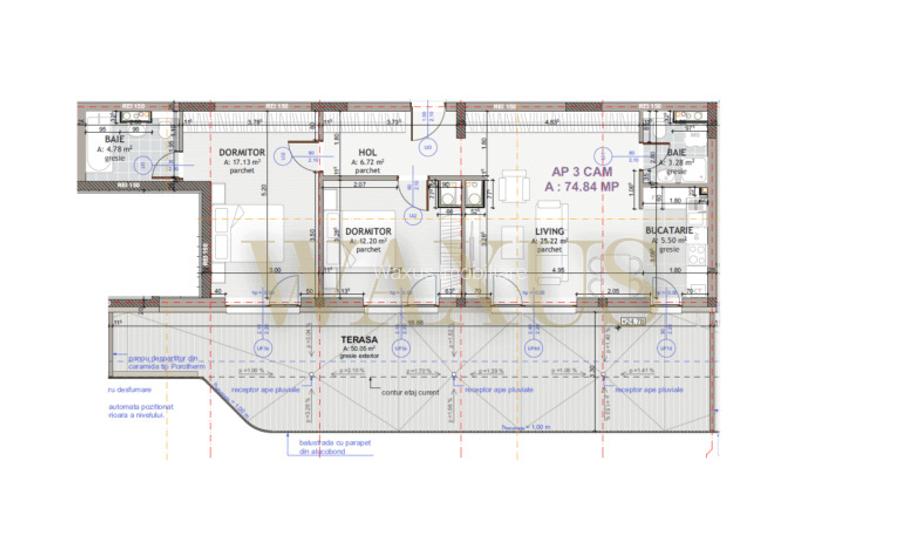 Penthouse semifinisat - 75mp I Terasa 50mp I Parcare - zona Eroilor - 8