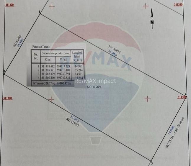 Teren de vanzare, utilitati la poarta, 1056mp, 30ml, com. Berceni - 1