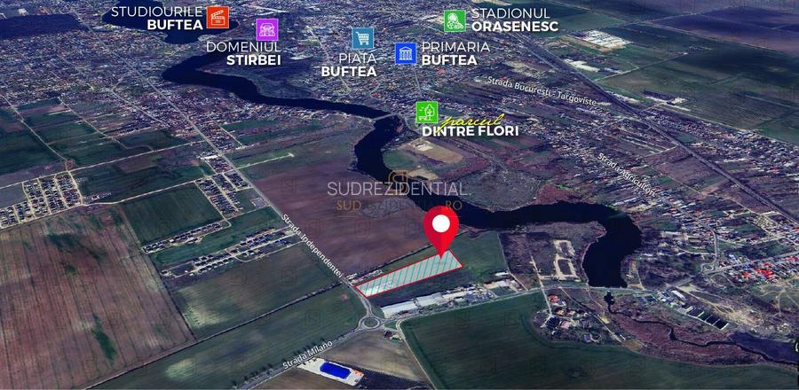 Teren 12350 mp, intravilan, amplasare de exceptie in Buftea, Ilfov - 3