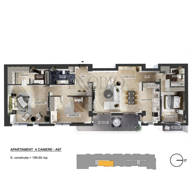 Apartament 4 camere | My Place North | Comision 0% - 2