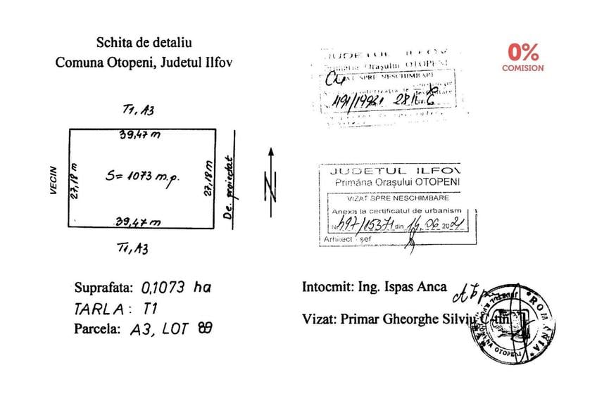 Otopeni / Teren de 1073 mp - Str. Ferme F nr. 33 - 5
