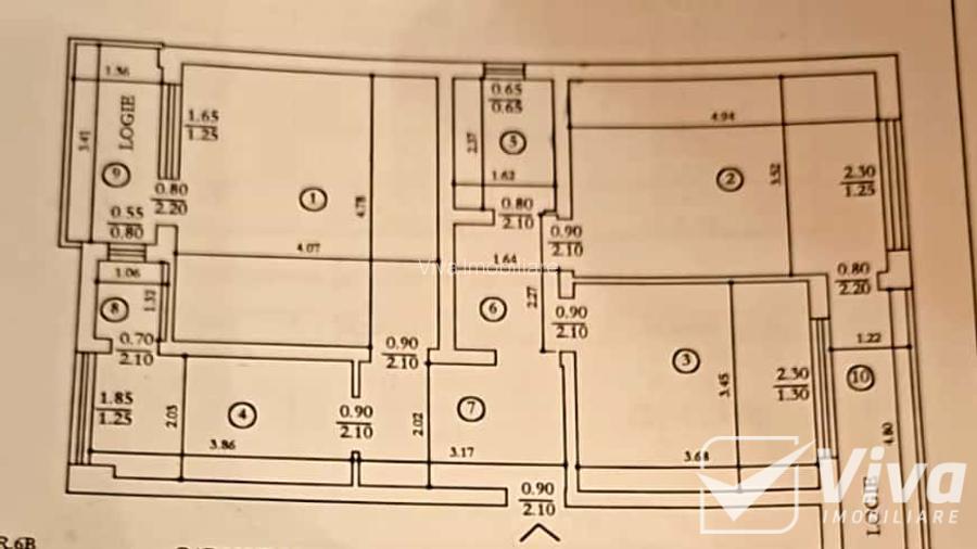 SUPERCOPOU ! Ap 3 camere D, etaj 2/4, 84 mp, 2 balcoane, bloc din 1972 fara risc - 3