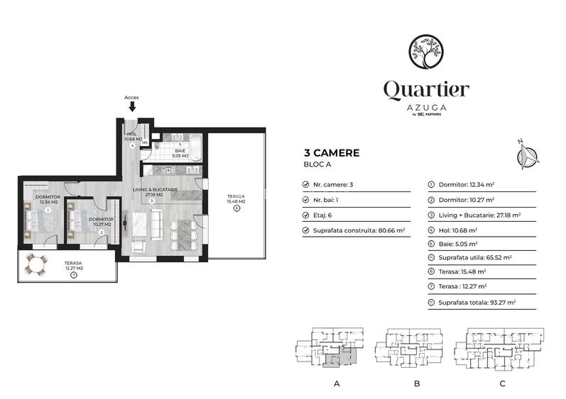 QUARTIER AZUGA - PROIECT SUSTENABIL PREMIAT - 3 CAMERE, TERASA, VIEW PANORAMIC - 2