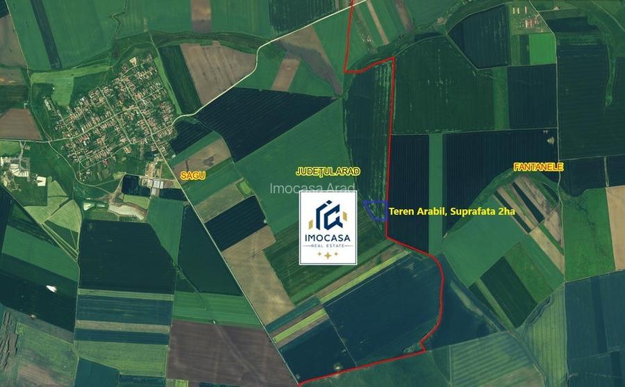 Teren extravilan de vânzare agricol, pășune, Sagu Jud. Arad, 5,42 ha - 4