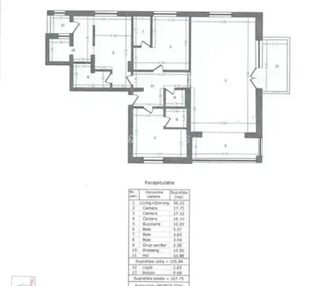 Apartament 4 camere sut 167,75mp, 4 bai, zona Herăstrău - 13