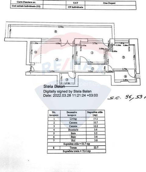 Apartament 3 camere, parcare subterana, Otopeni Trio - 7