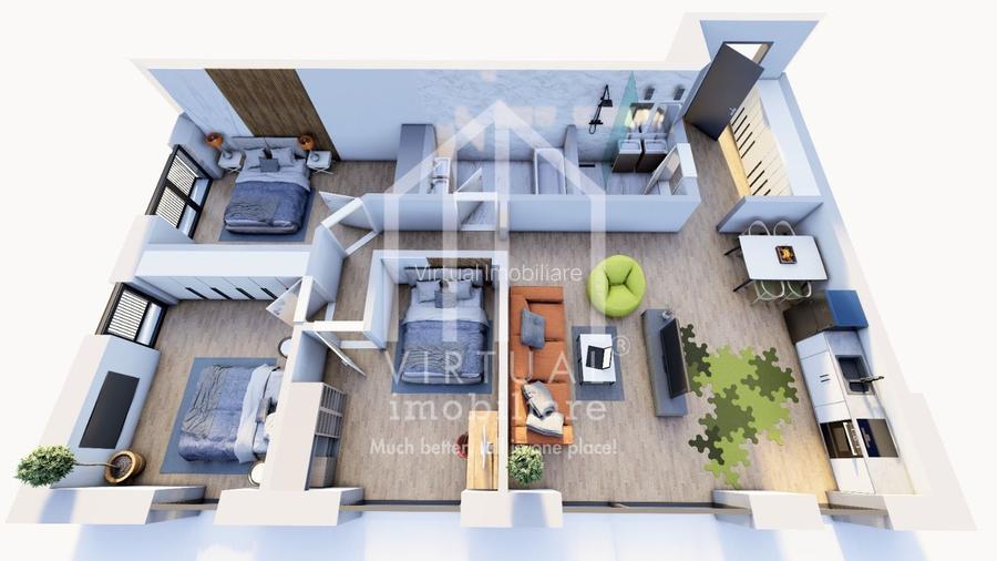 Apartament cu 4 camere, 95mp utili, balcon 5mp, la cheie, Arhitectilor - 11