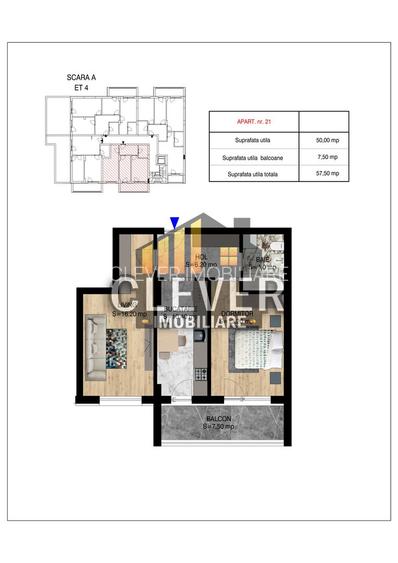 Apartament 2 camere Complet decomandat Metrou Nicolae Teclu - 1