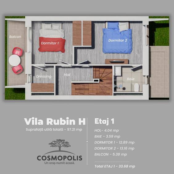 VILA TIP NHN - Complex Cosmopolis 2.0 -STOC NOU