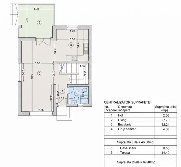 Casa 4 camere 110mp | 0 comision | Tunari | mobilat utilat | 350mp teren - 5