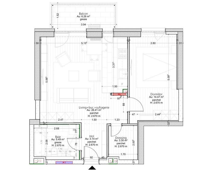 Apartament cu 2 camere de vânzare, locație excelentă - Central - Comision 0% - 15
