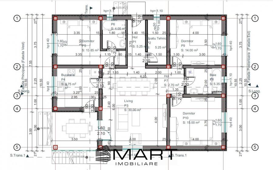 Casa individuala 1 nivel, 120mp cu teren 500mp  in Cristian - 4
