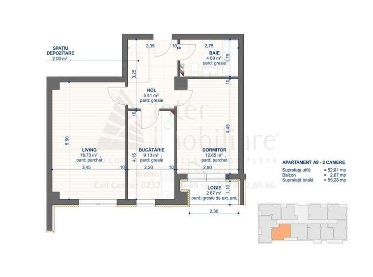 Apartament 2 camere CUG - Tehnopolis COD 152238 - 2