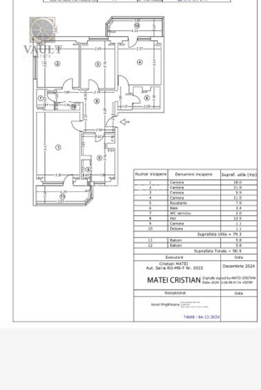 APARTAMENT 4 CAMERE-RAHOVS-TEIUS-SOSEAUA ALEXANDRIEI-2 BAI-2 BALCOANE - 5