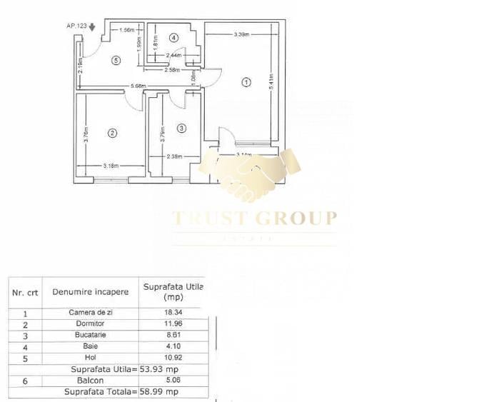 2 camere Pacii | 59mp | - 7