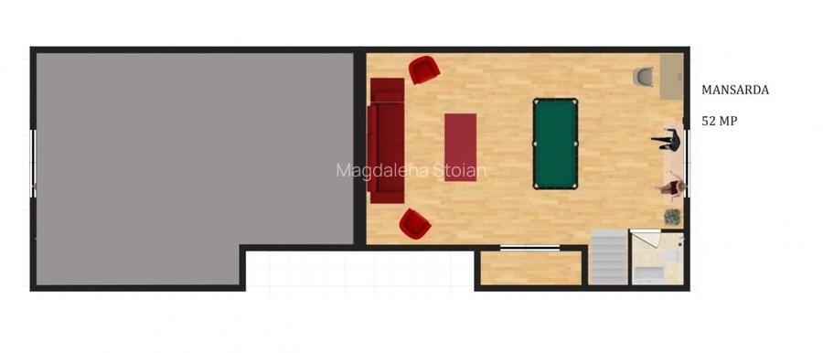 Duplex spatios pe malul lacului P+1E+M proiect german - 6