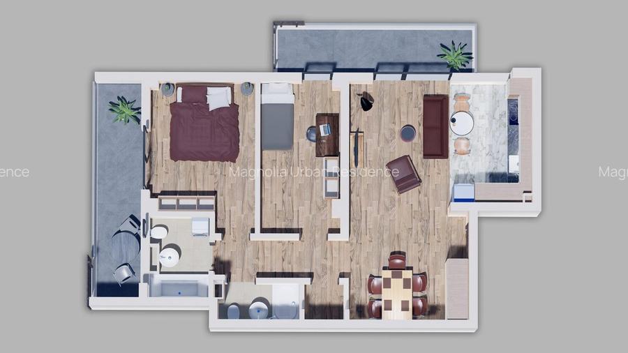 25E - 3 camere  Bucurestii Noi, Metrou Straulesti Sisesti - mutare imediata - 4