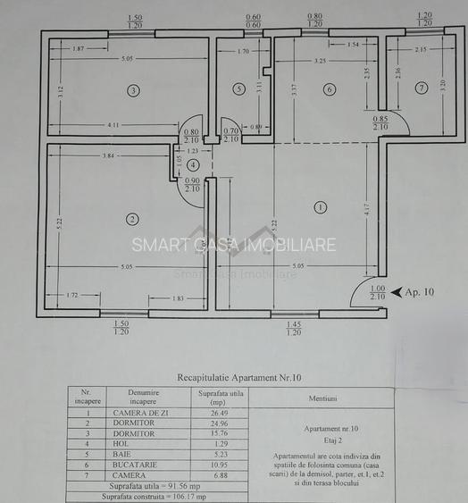 Apartament 4 camere Visan etaj intermediar - 1