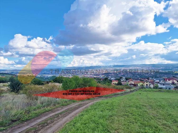 Teren intravilan 850 Mp, cu panoramă spre Cluj-Napoca – Dâmbul Rotund - 2