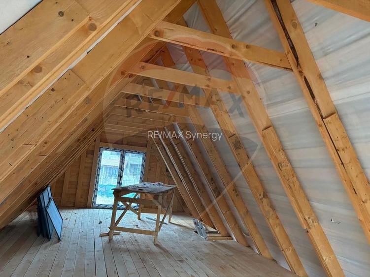 Casă unifamilială tip A-Frame in Snagov 160 mp, structură din lemn - 11