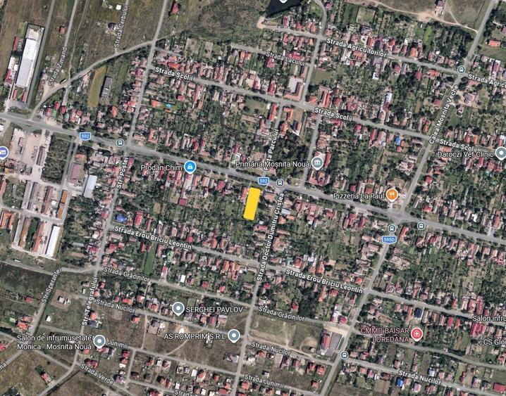 Teren ultracentral in Moșnița Nouă | 1267 mp | Vad comercial excelent