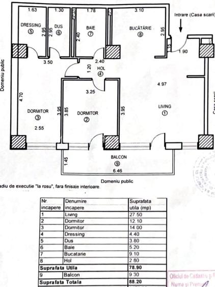 Apartament 3 camere Bloc nou 2011  Vedere spre Dunăre și Munții Măcin - 10