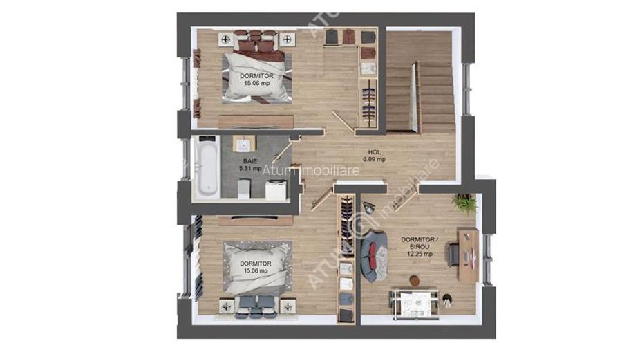 Casa individuala la cheie 400 mp teren 2 pivnite 4 camere 145 mp utili - 12