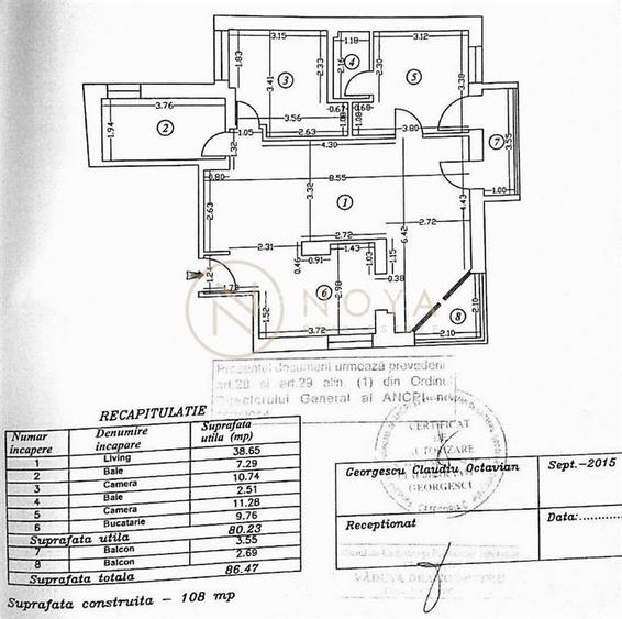 Apartament cu 3 camere de vanzare | Calea Dorobanti Ambasada Belgiei - 10