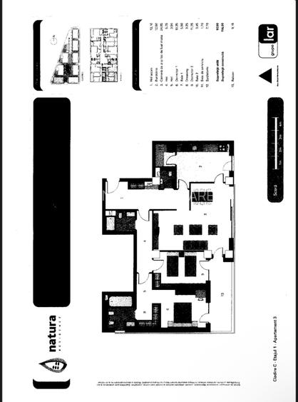 NATURA REZIDENCE, 3 CAMERE LUX, IDEAL INVESTITIE, ETAJ 1, GARAJ, BOXA - 21
