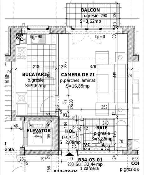 Garsoniera decomandata, Etaj 3/8, loc de parcare si boxa, mobilata si utilata - 1