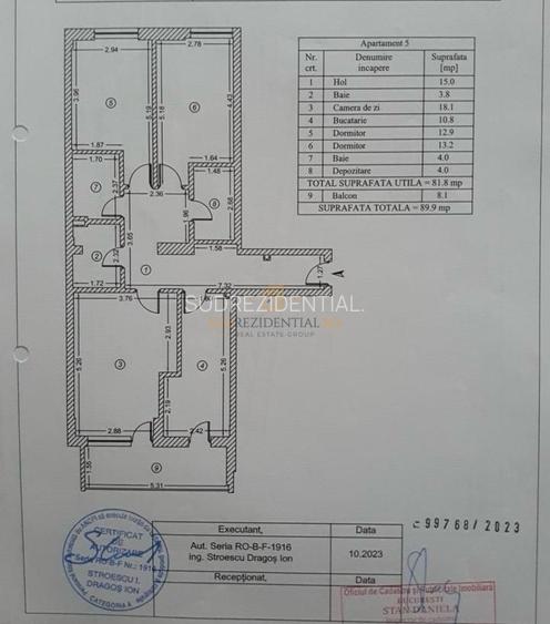 Apartament cu 3 camere, imobil premium, Strada Aurel Persu,Grand Arena - 18