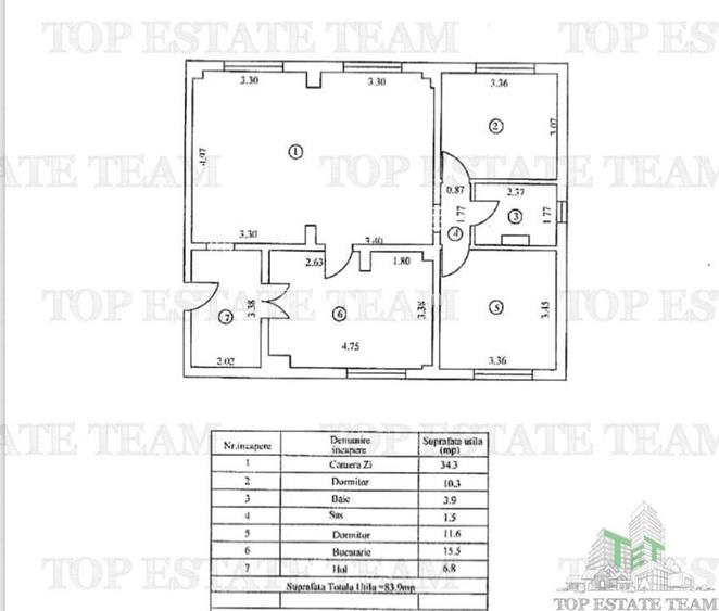 Apartament 3 cam. - vanzare - Vidin - Braila - 8