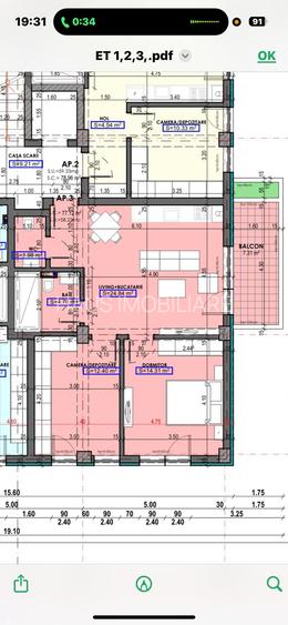 Bulevardul Bratianu  3 camere - 5