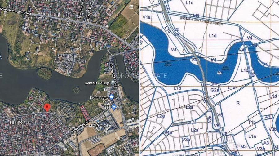 Teren 5963 mp deschidere lac Grivita 42 m cu deschidere la strazi 77 m - 11