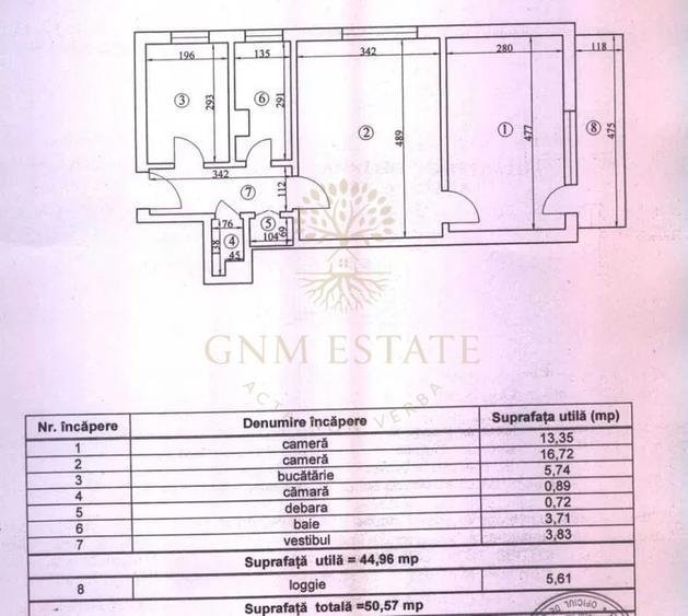 2 Camere Et.4/7 Bloc Reabilitat Zona Tineretului - Cantemir - 8