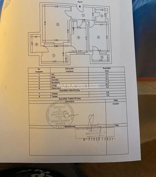 AP. 2 CAMERE PALLADY - 76 MP, PARCARE INCLUSA, MOBILAT , COMISION 0% - 1