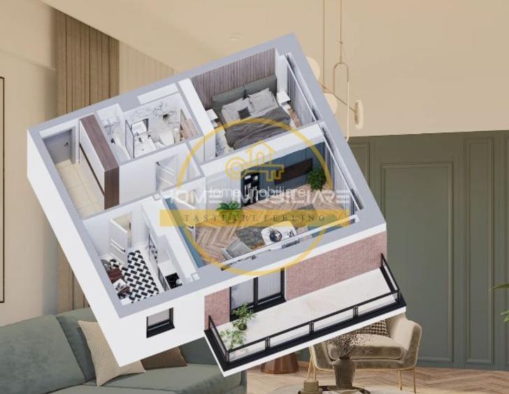 Apartament 2Camere-Decomandat 55mp-Bloc nou!Kaufland Iasi Voinesti!-Comision 0% - 9