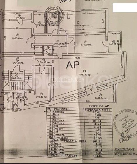 Apartament spatios cu 4 camere, 2 bai | 200mp | vedere verde - 1