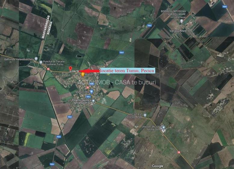 122 ari in Turnu, front 60 m la DN 7B, 15 km de Arad, 1 km de vama - 2