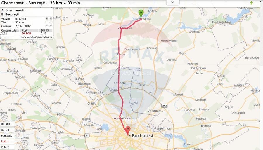 Teren 9200 mp intravilan 33m deschidere Ghermanesti padure - 4