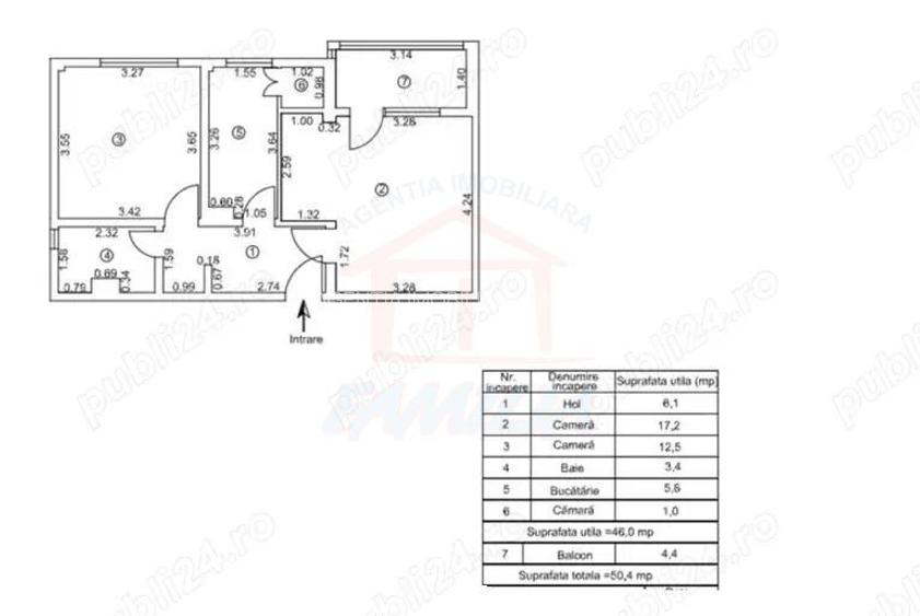 Vanzare apartament 2 camere, pret 67.000 EURO Micro 19 - 9
